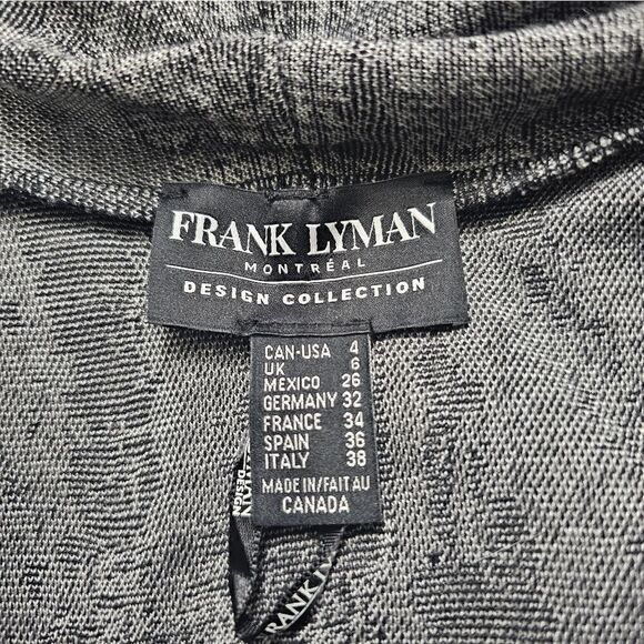 FRANK LYMAN Fringe Sweater Cardigan Jacket - Size 4‎ - Picture 6 of 7